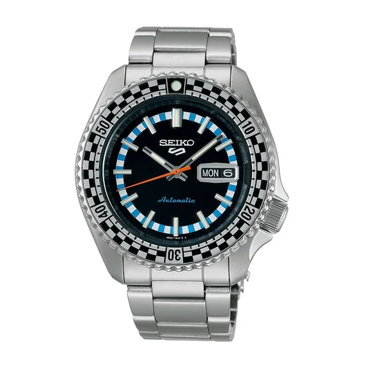 Seiko 5 Sports Black & White Checker Flag Special Edition Automatic férfi óra - SRPK67K1_3I