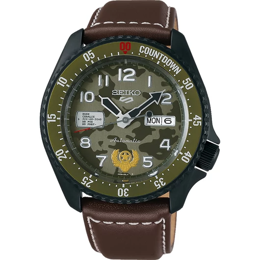 Seiko 5 Sports Street Fighter GUILE Limited Edition férfi óra - SRPF21K1
