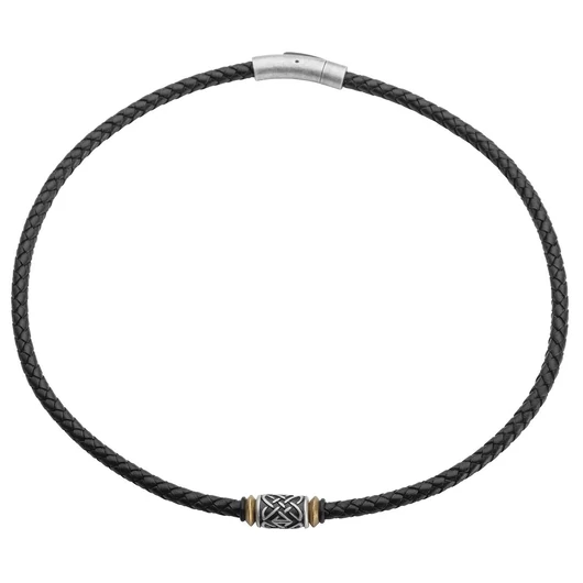 STEELWEAR Barcelona férfi bőr nyaklánc 50 cm - SW-576
