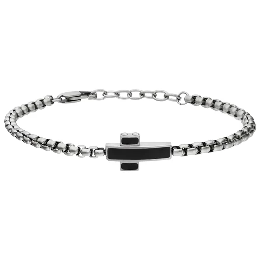 STEELWEAR Santiago férfi kereszt karkötő 22 cm - SW-816