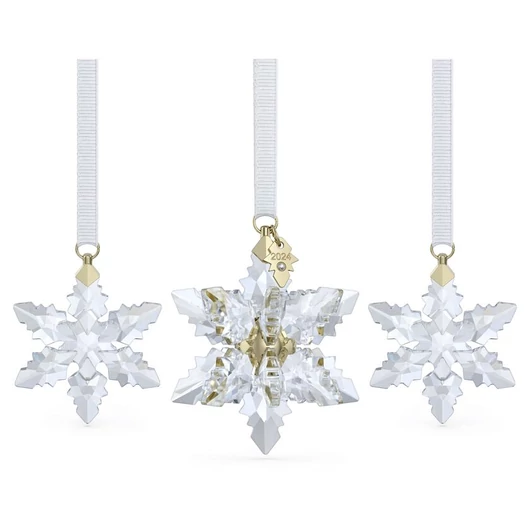 Swarovski 2024 Éves kiadás 3D hópehely kristály dísz szett - 5674410