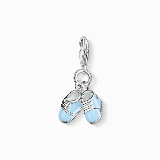 Thomas Sabo kék babacípő charm - 0822-007-1