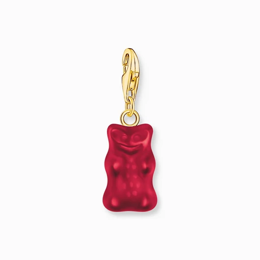 Thomas Sabo x Haribo piros gumimaci kristályüveg charm - 2190-413-10