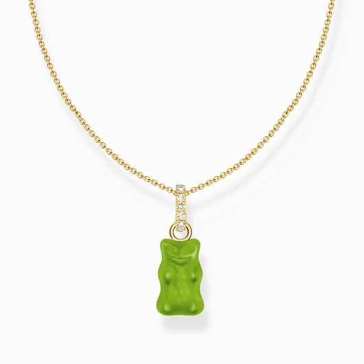 Thomas Sabo x Haribo zöld gumimaci kristályüveg nyaklánc 45 cm - KE2209-414-6-L45