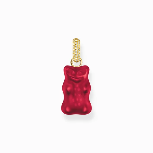Thomas Sabo x Haribo piros gumimaci kristályüveg medál - PE967-414-10