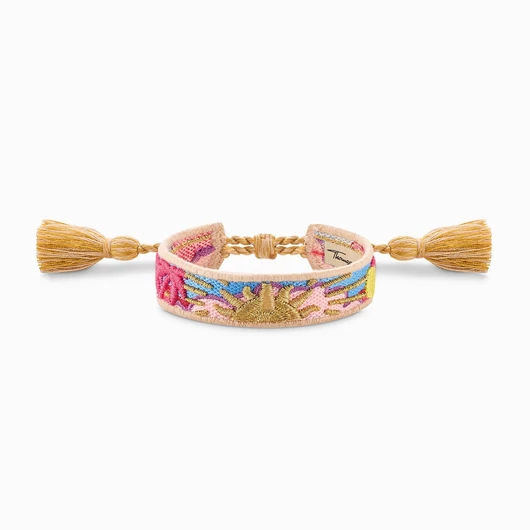 Thomas Sabo Szövött karkötő különböző díszekkel 24 cm - ACC0046-302-7-L24