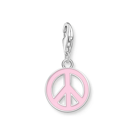 Thomas Sabo Charm Club rózsaszín békejel charm - 2207-007-9