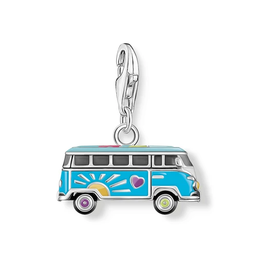 Thomas Sabo Charm Club Volkswagen kék hippi busz charm - 2210-664-7