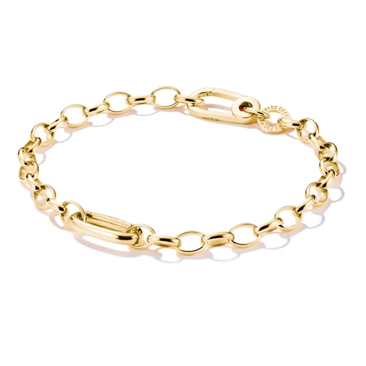 Thomas Sabo Charm Club Connect aranyozott karkötő 17 cm - C1202-413-39-L17