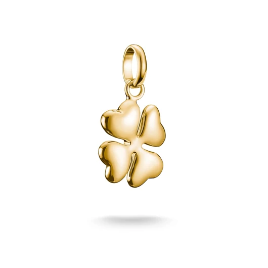 Thomas Sabo Charm Club Connect aranyozott szerencsehozó lóhere 3D-ben charm medál - CC1236-413-39