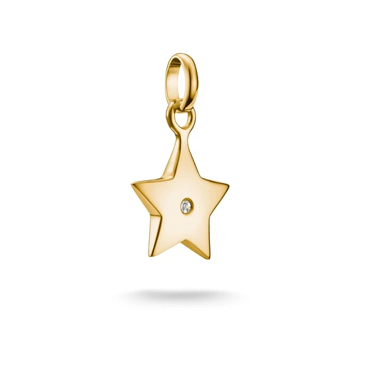 Thomas Sabo Charm Club Connect aranyozott csillag charm medál - CC1238-414-14