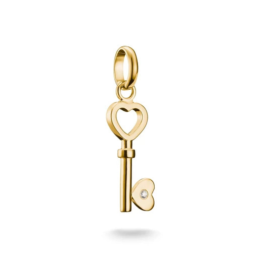 Thomas Sabo Charm Club Connect aranyozott szerelemkulcs charm medál - CC1241-414-14