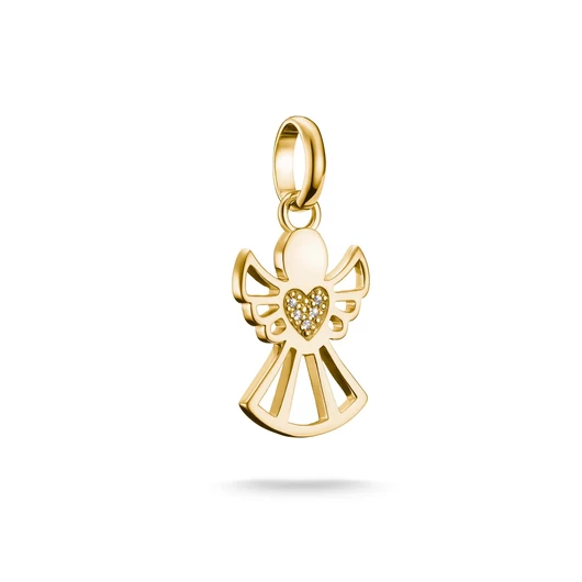 Thomas Sabo Charm Club Connect aranyozott a szerelem őrzője charm medál - CC1242-414-14