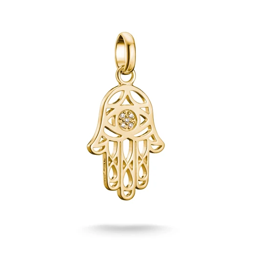 Thomas Sabo Charm Club Connect aranyozott Hamsa kéz charm medál - CC1243-414-14