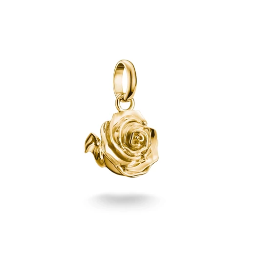 Thomas Sabo Charm Club Connect aranyozott Rózsavirág charm medál - CC1263-413-39