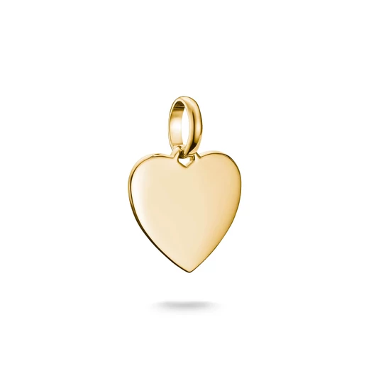 Thomas Sabo Charm Club Connect aranyozott gravírozható szív charm medál - CC1272-413-39
