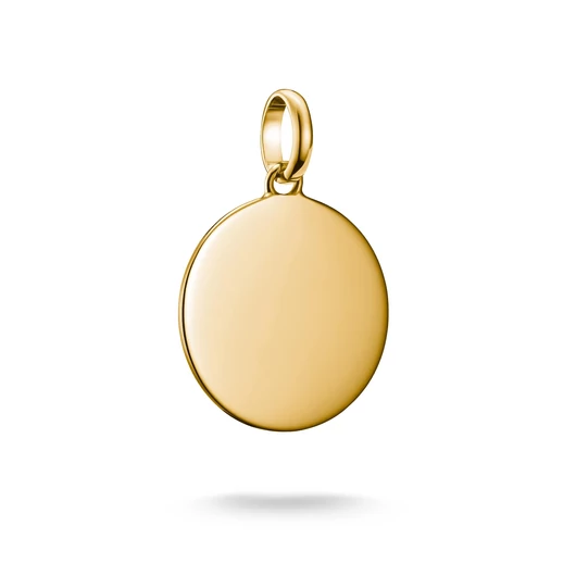 Thomas Sabo Charm Club Connect aranyozott gravírozható nagy charm medál - CC1273-413-39
