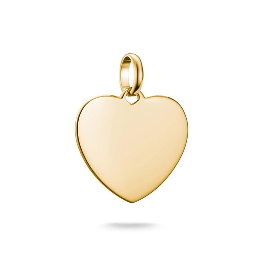 Thomas Sabo Charm Club Connect aranyozott gravírozható nagy szív charm medál - CC1274-413-39