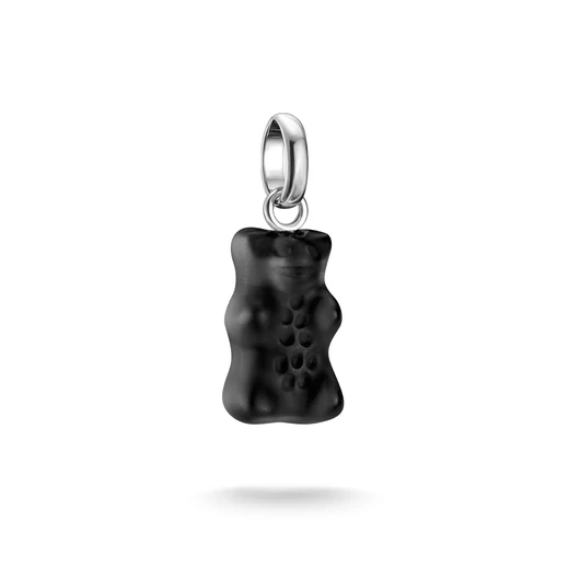 Thomas Sabo x Haribo Charm Club Connect fekete gumimaci kristályüveg charm medál - CC1275-017-11