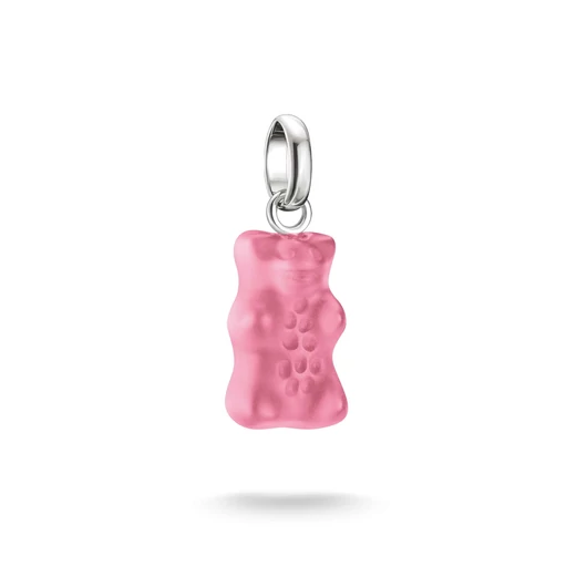 Thomas Sabo x Haribo Charm Club Connect rózsaszín gumimaci kristályüveg charm medál - CC1275-017-9