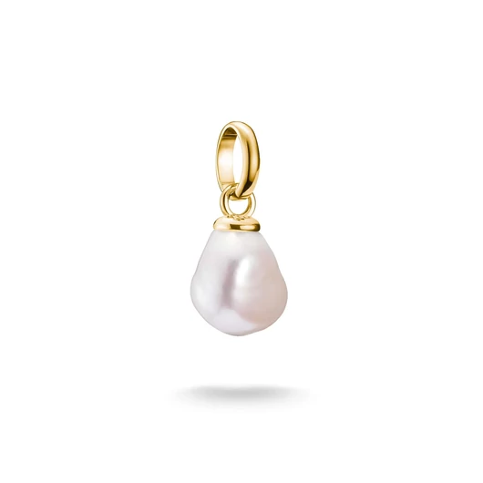 Thomas Sabo Charm Club Connect aranyozott édesvízi gyöngy charm medál - CC1282-430-14