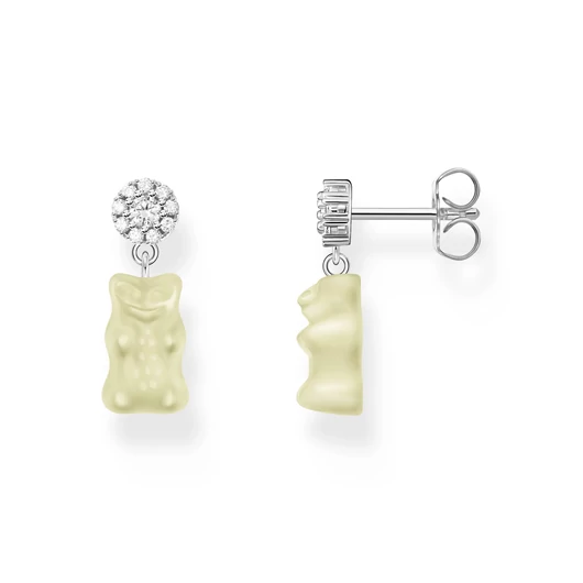 Thomas Sabo x Haribo fehér gumimaci kristályüveg fülbevaló - H2330-052-14