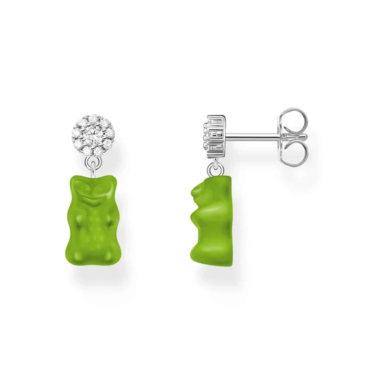 Thomas Sabo x Haribo zöld gumimaci kristályüveg fülbevaló - H2330-052-6