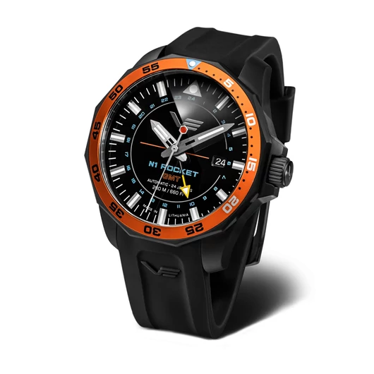 Vostok Europe N1 Rocket Automatic GMT férfi óra - 225C714-SBLK