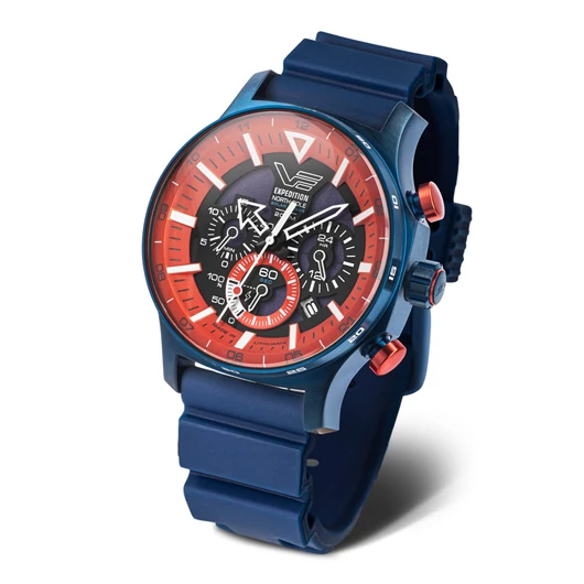 Vostok Europe Expedition “Polar Sunrise” – Solar Power Chronograph férfi óra - 595D734-SBLU