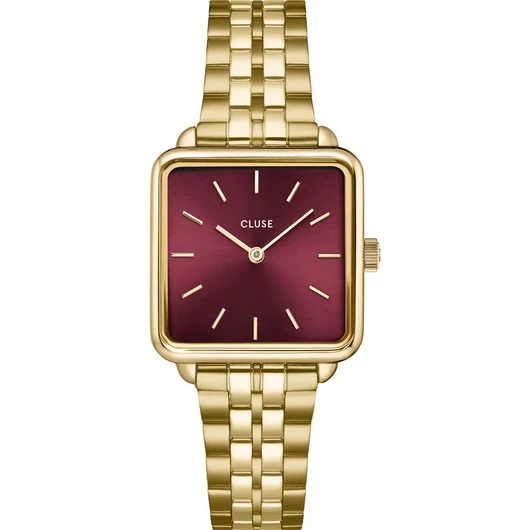 Cluse La Tétragone Dark Cherry, Gold Colour női óra - CW10312