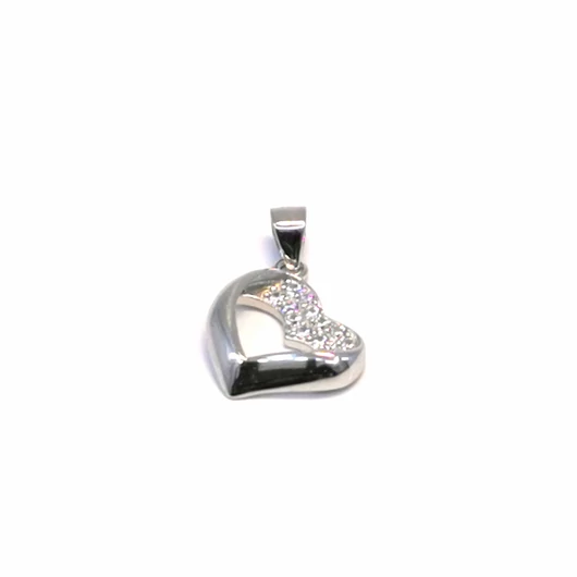 Diana Silver ezüst szív medál - P-0071