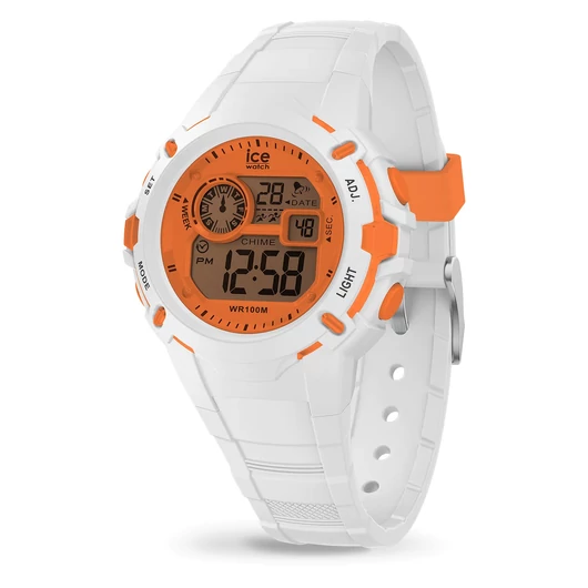 Ice-Watch Ice Digit Explorer White Orange Small óra - 024002