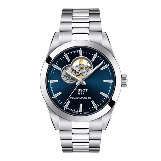 Tissot T-Classic Gentleman Powermatic 80 Open Heart férfi óra - T127.407.11.041.01