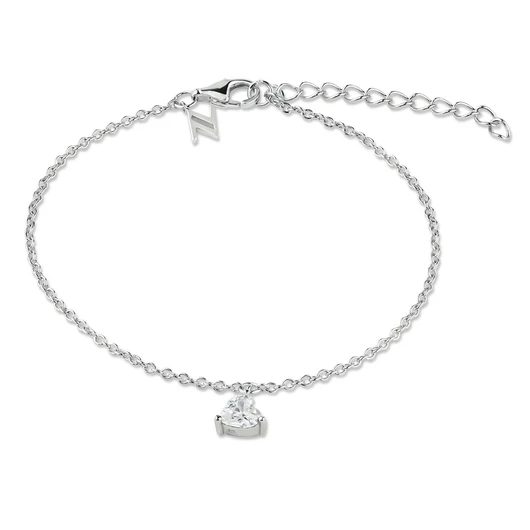 NANA KAY silver trends ezüst szív karkötő - ST1908