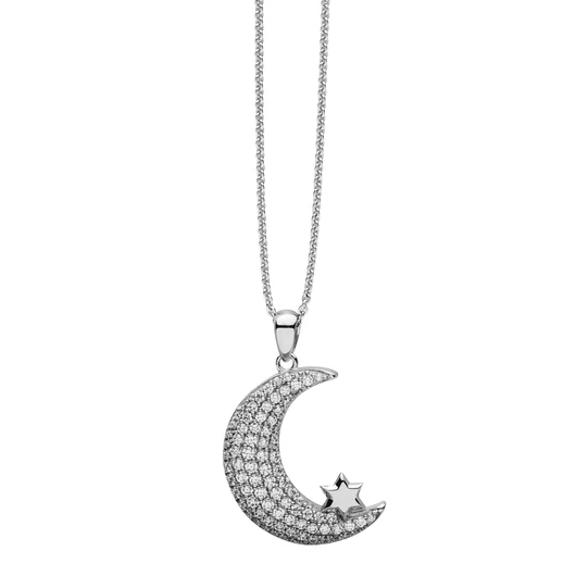 NANA KAY silver trends ezüst Hold nyakék - ST978