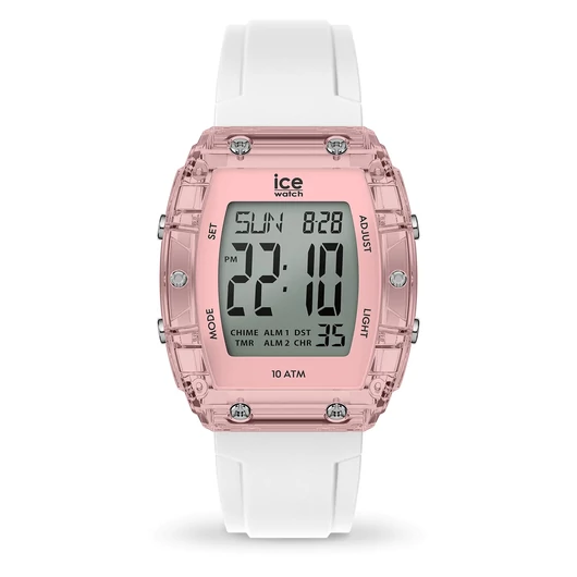 Ice-Watch Ice Digit Boliday White Pink Small óra - 024566