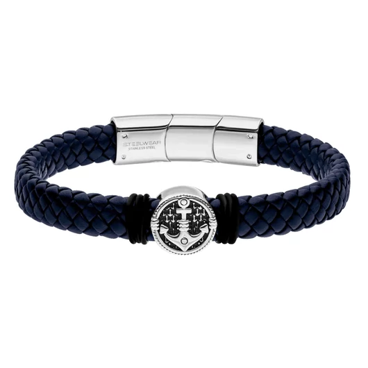 STEELWEAR Cancún férfi karkötő horgony medállal 22,5 cm - SW-948