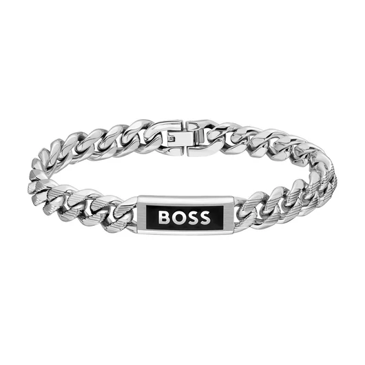 Boss Kassy Emblem férfi karkötő 19 cm - HBJ1580679M