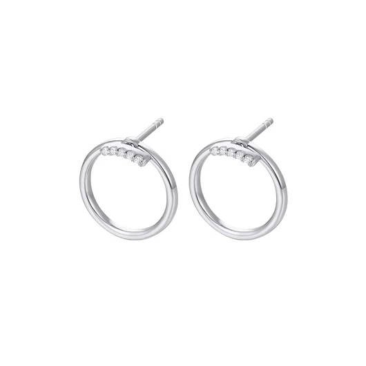NANA KAY silver trends ezüst kör fülbevaló - ST2429