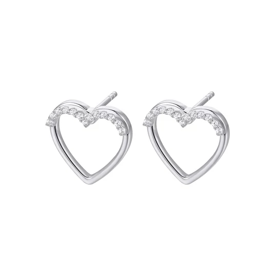NANA KAY silver trends ezüst szív fülbevaló - ST2436