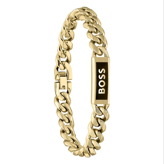 Boss Kassy Emblem férfi karkötő 19 cm - HBJ1580680M