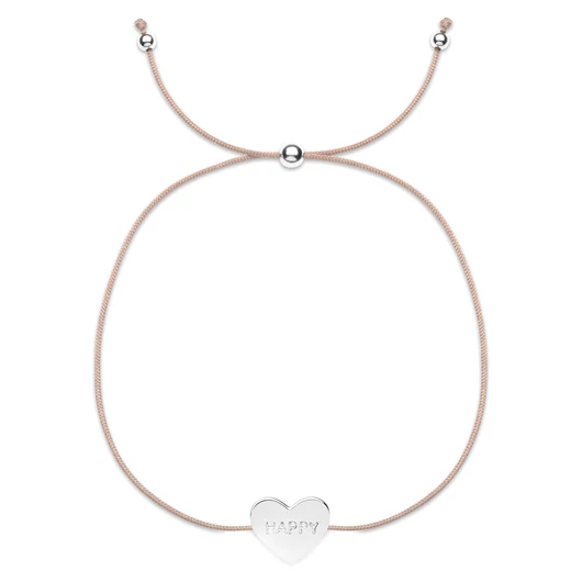 NANA KAY Lovely Sweeties ezüst szív karkötő - LS017