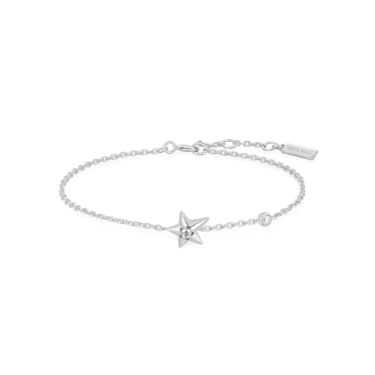 Ania Haie ezüst csillag karkötő 18,5 cm - B066-04H
