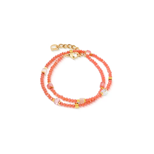 Coeur De Lion Joyful Colours Flex gold-orange karkötő - 4460/30-0216