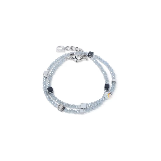 Coeur De Lion Joyful Colours Flex silver-grey karkötő - 4460/30-1217