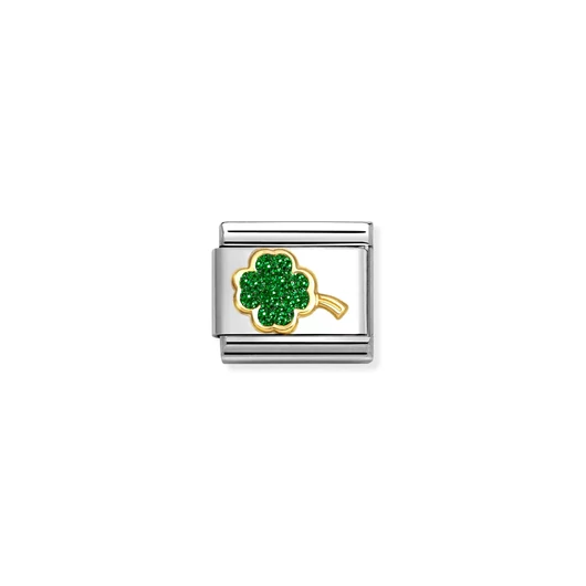Nomination "Glitteres négylevelű lóhere" charm - 030220-18