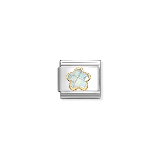 Nomination "Átlátszó köves virág "charm - 030615-010
