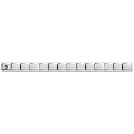 Nomination ezüst színű alap charm karkötő 14 darabos 12 cm-es - 530300-SI
