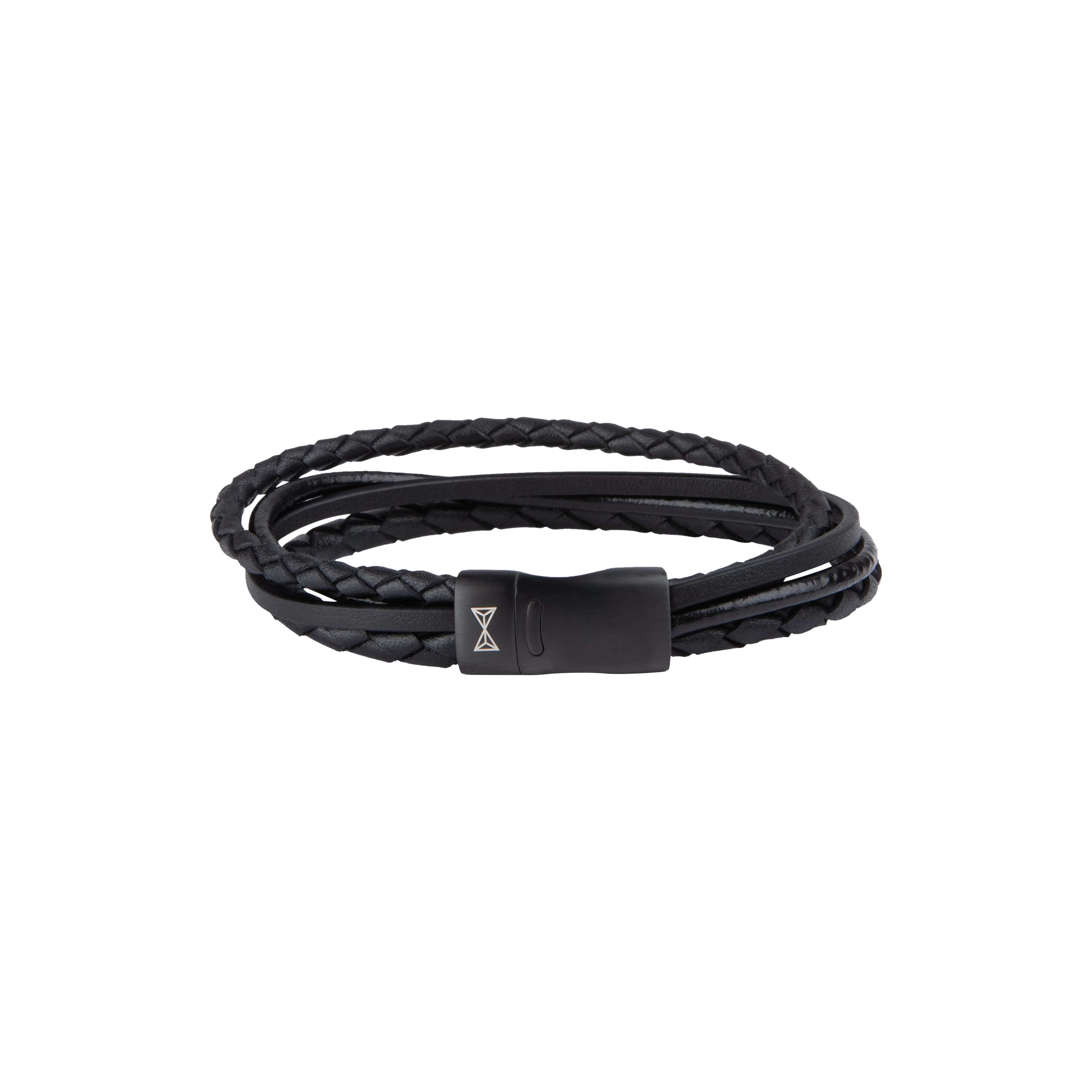 AZE Iron Four String Black-on-Black karkötő 21 cm - AZ-BL003-C-210