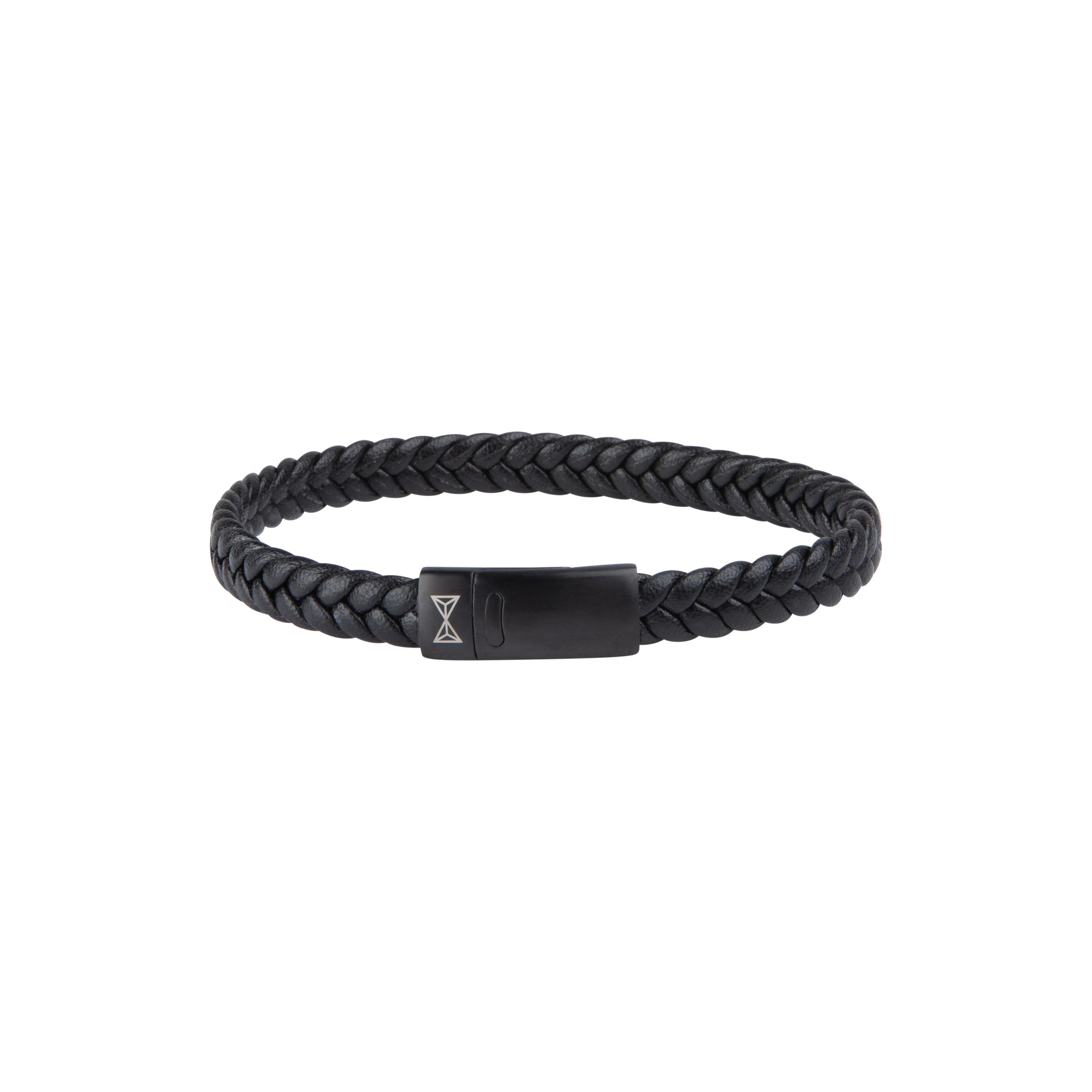 AZE Single Flat String Black-on-Black karkötő 21 cm - AZ-BL010-C-210